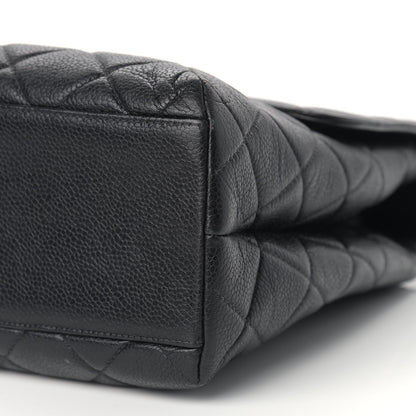 Chanel Caviar Quilted Jumbo Kelly Flap Black 10 of 14
