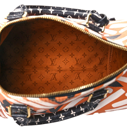 Louis Vuitton Monogram Giant Crafty Speedy Bandouliere 25 Creme Caramel 5 of 11