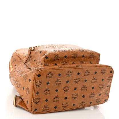 MCM Visetos Mens Medium Stark Backpack Cognac 4 of 10