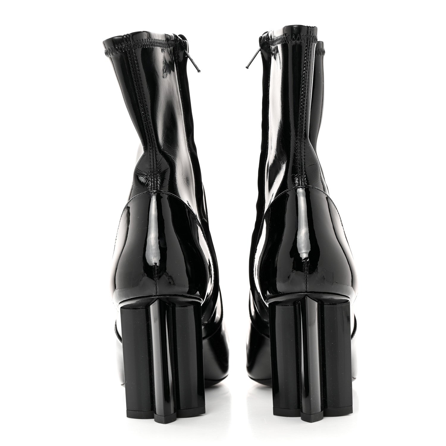 Louis Vuitton Patent Silhouette Ankle Boots 38 Black 5 of 13