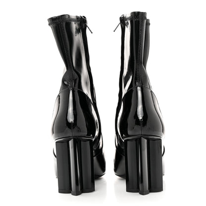 Louis Vuitton Patent Silhouette Ankle Boots 38 Black 5 of 13