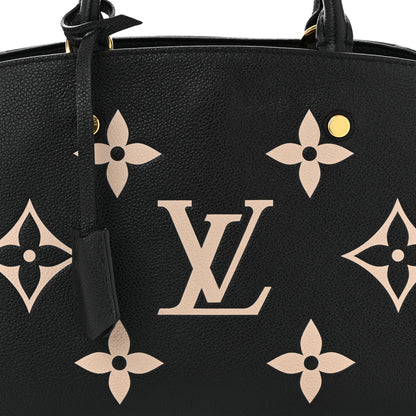 Louis Vuitton Empreinte Monogram Giant Montaigne BB Black Beige 8 of 10