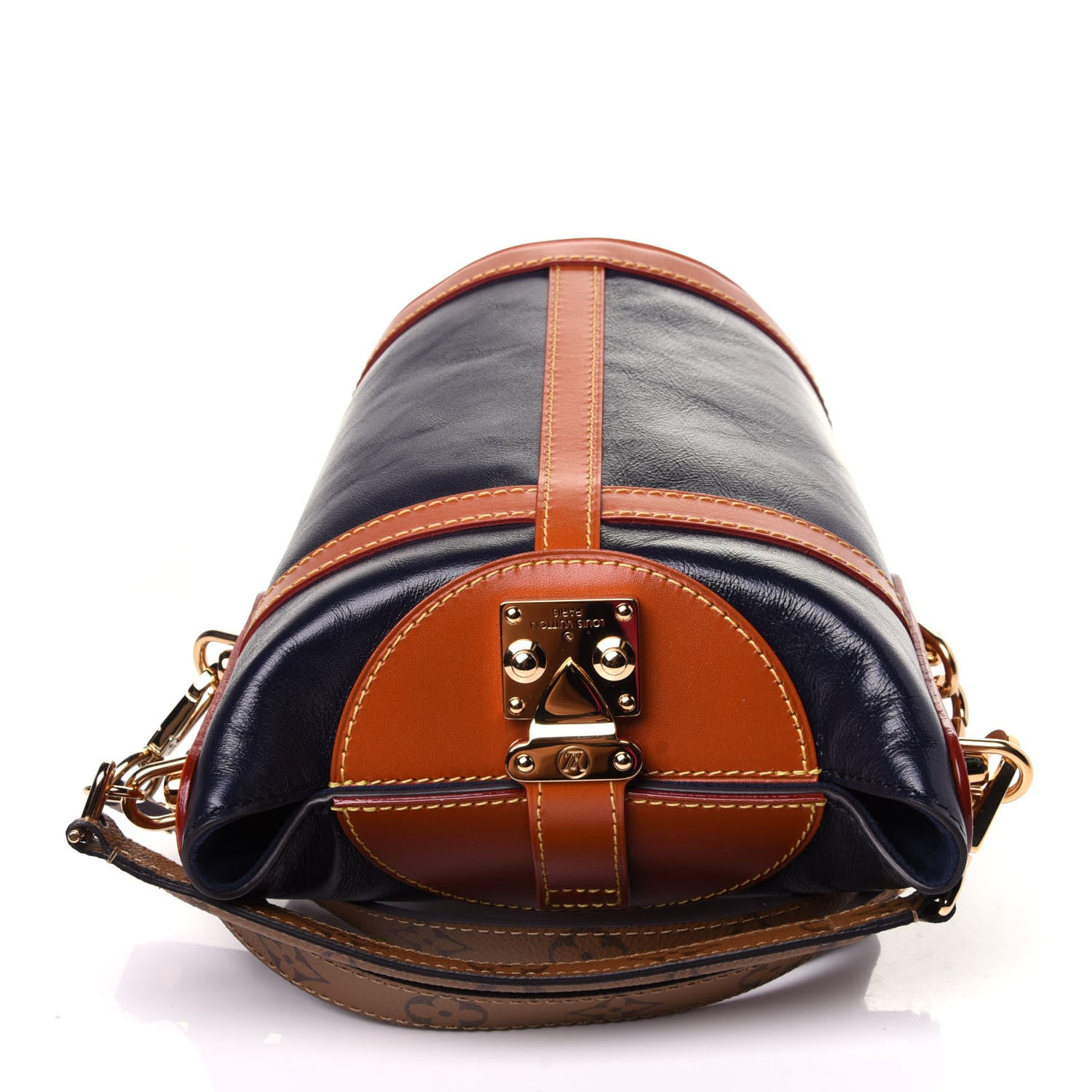 Louis Vuitton Calfskin Duffle Bag Navy 8 of 10