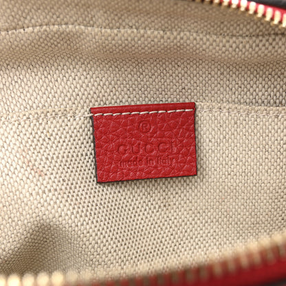 Gucci Pebbled Calfskin Small Soho Disco Bag Tabasco Red 6 of 13