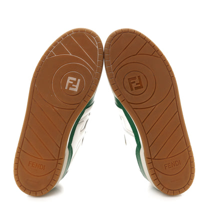 Fendi Vitello Mens Fendi Match Low Top Sneakers 8 White Green 6 of 9