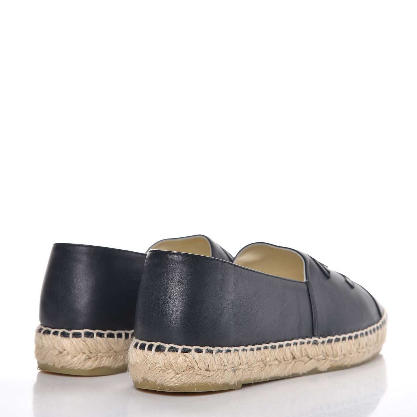 Lambskin CC Espadrilles 41 Black