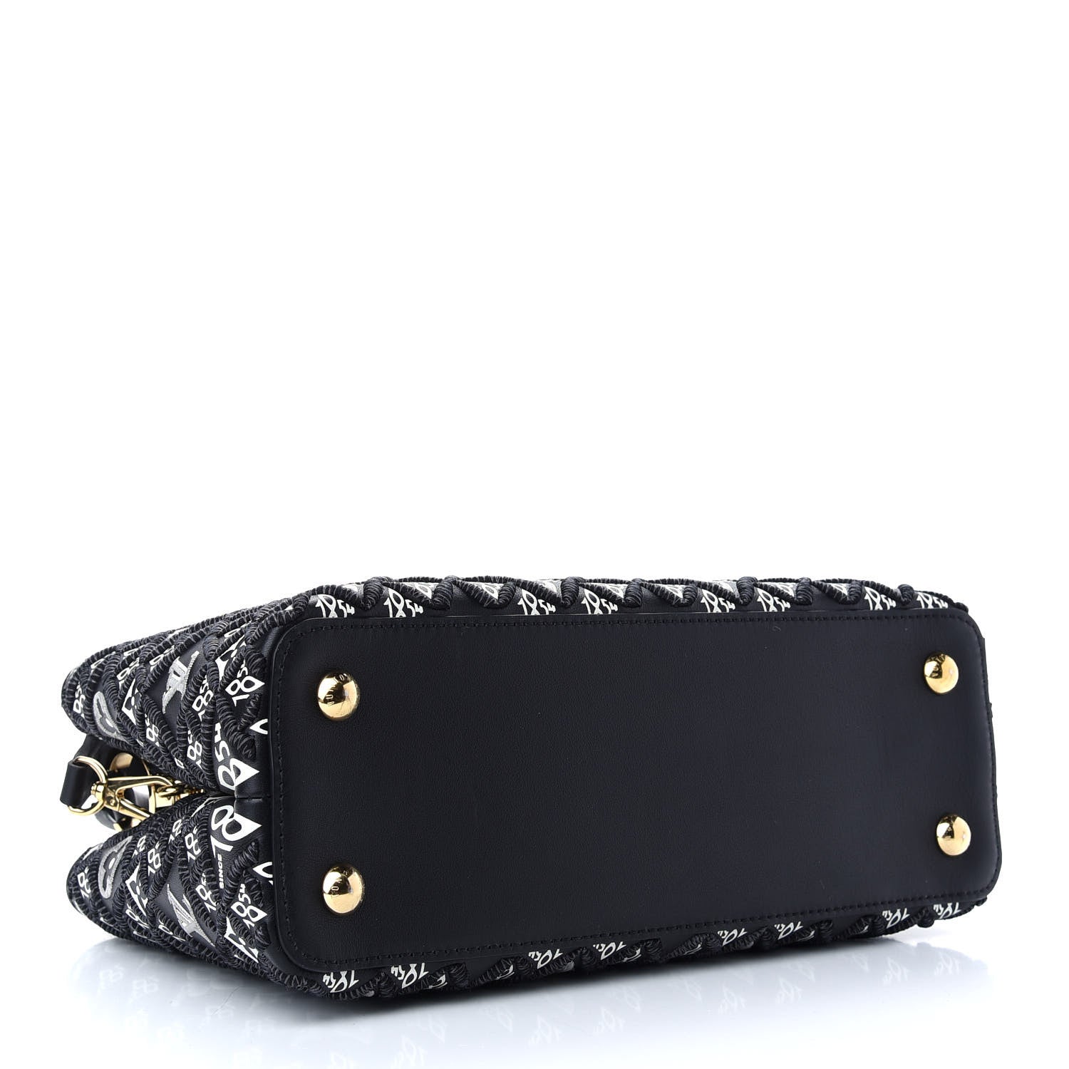 Louis Vuitton Calfskin Since 1854 Embroidered Capucines PM Black 4 of 8
