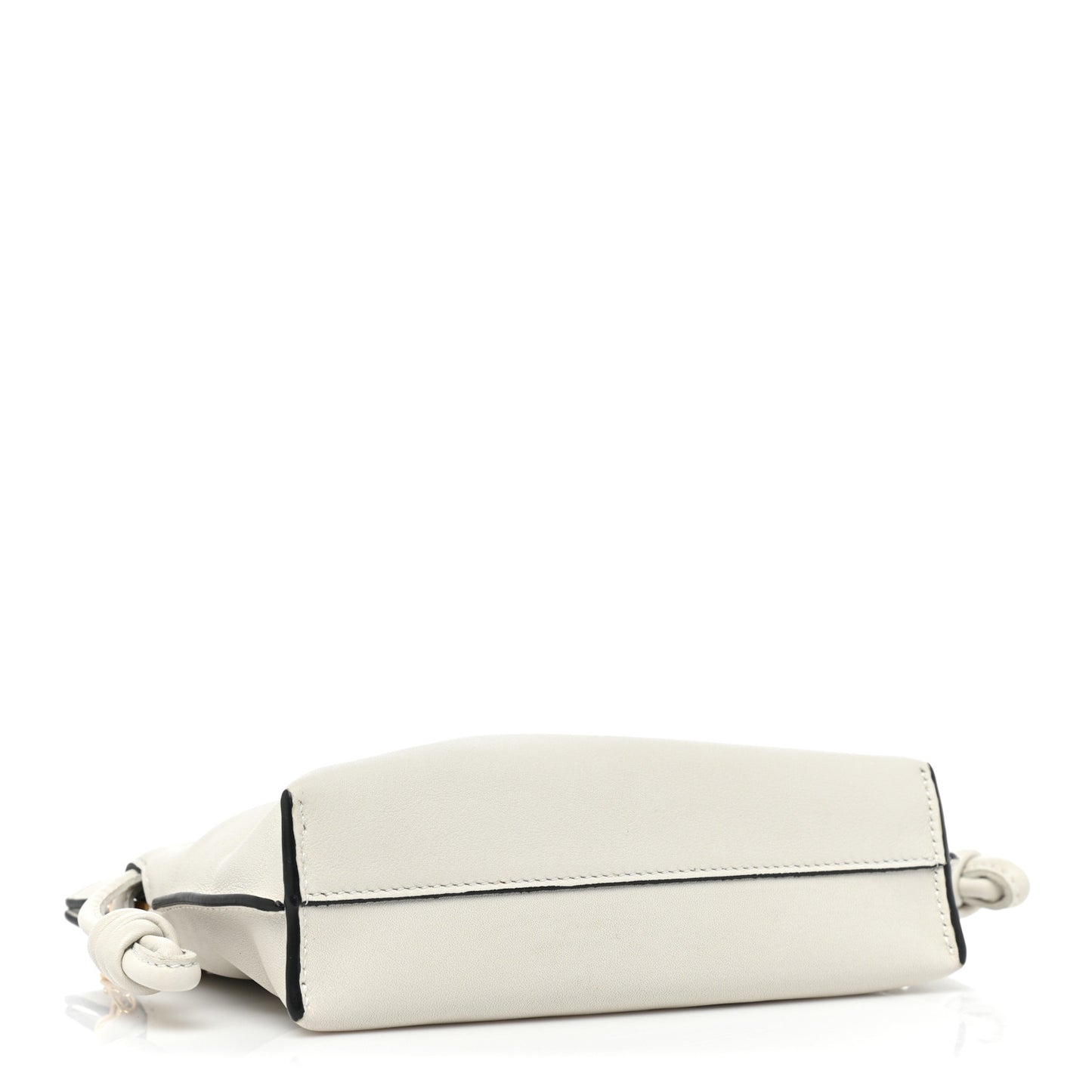 Calfskin Nano Flamenco Knot Bag White