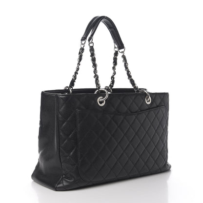 Chanel Caviar Quilted XL Grand Shopping Tote GST Black 4 of 20