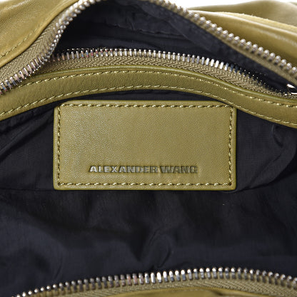 Alexander Wang Washed Lambskin Brenda Chain Shoulder Bag Chartreuse 5 of 13