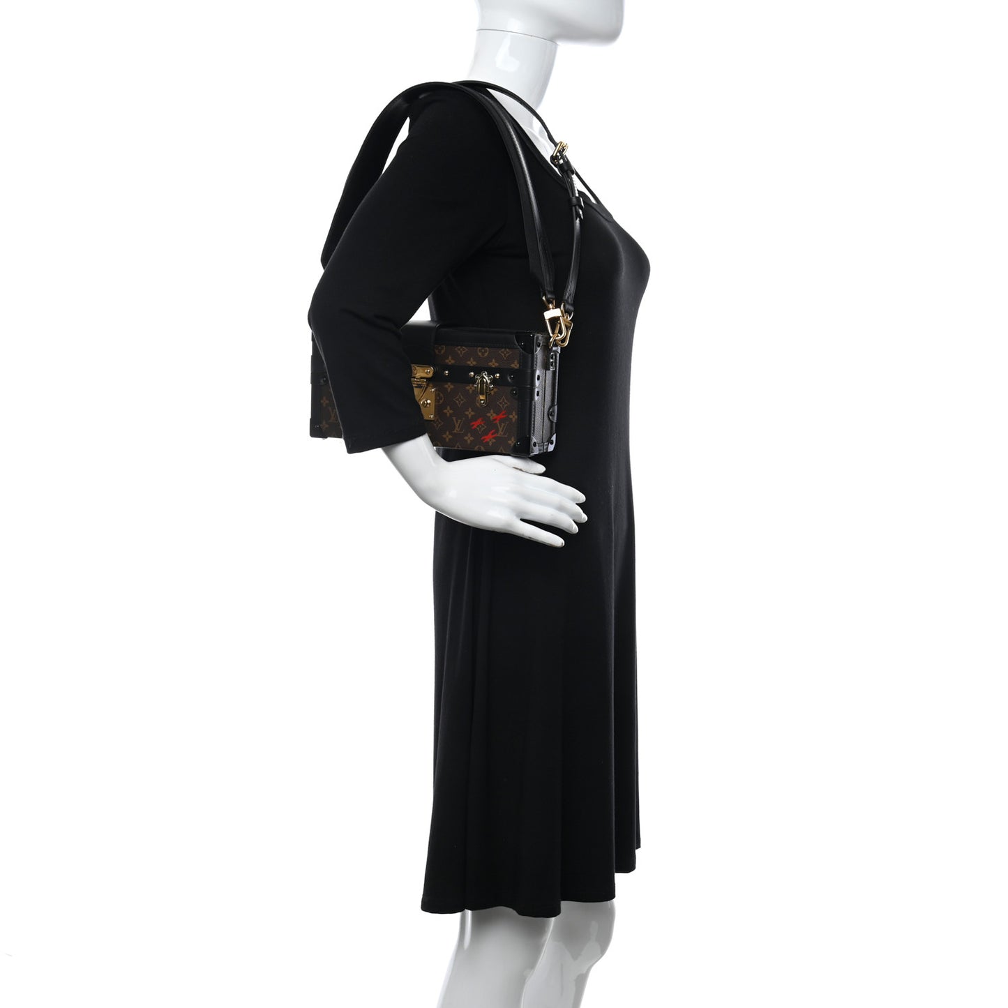 Monogram Petite Malle East West Black