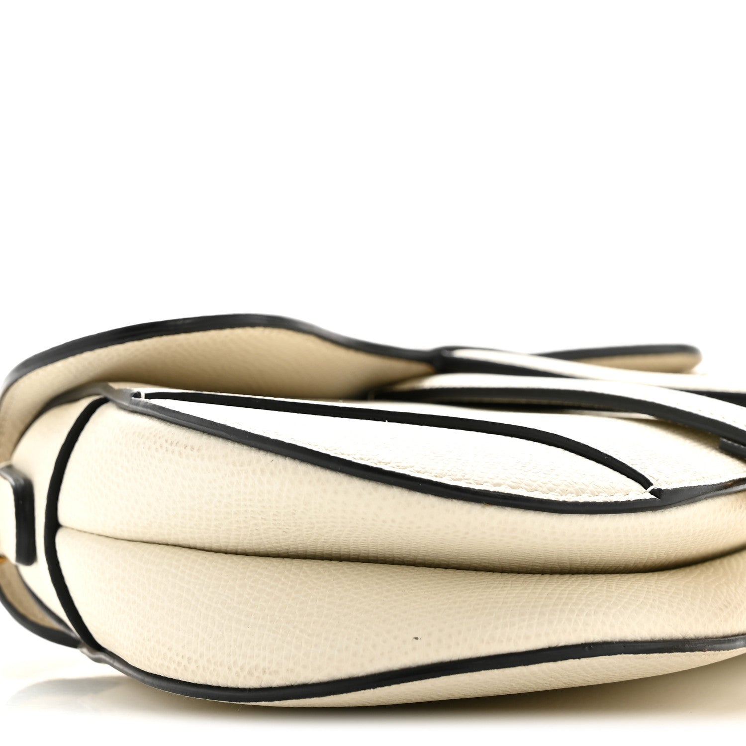 Christian Dior Grained Calfskin Mini Saddle Bag White 9 of 13