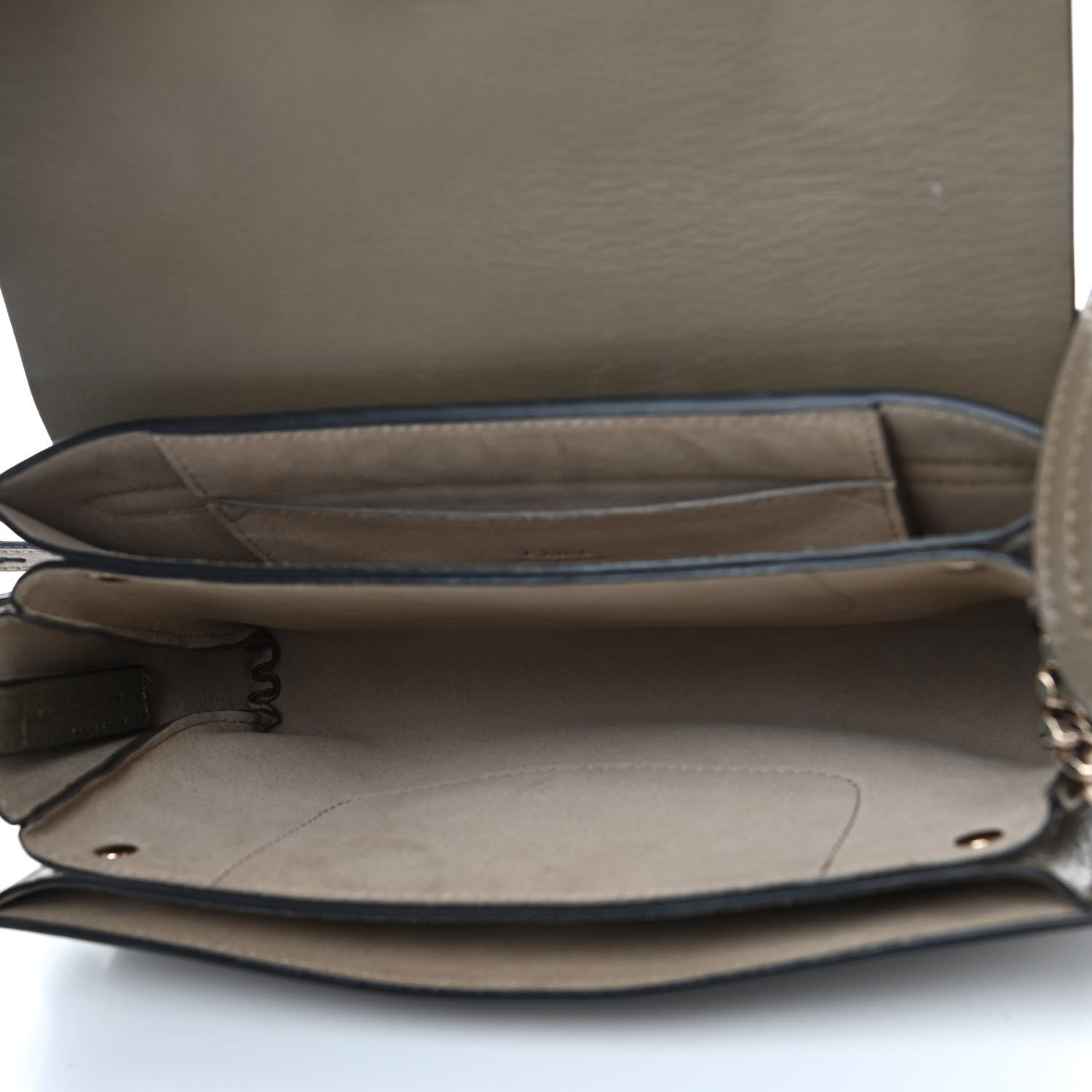 Chloe Suede Calfskin Small Faye Shoulder Bag Deep Forest 4 of 7
