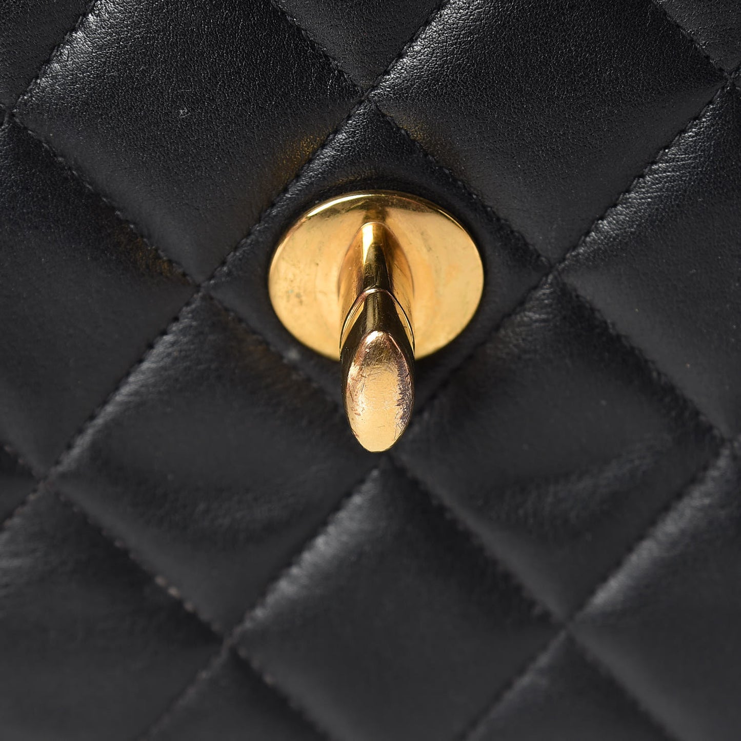 Lambskin Quilted XL Jumbo Single Flap Black