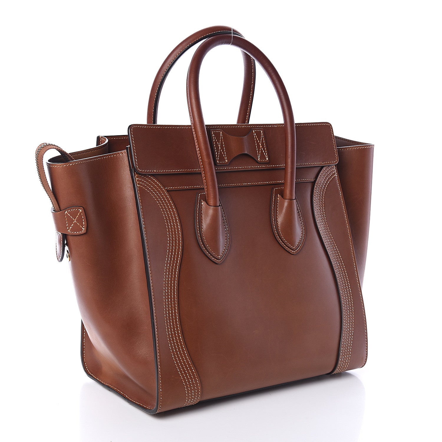 Celine Natural Calfskin Mini Luggage Tan 2 of 9
