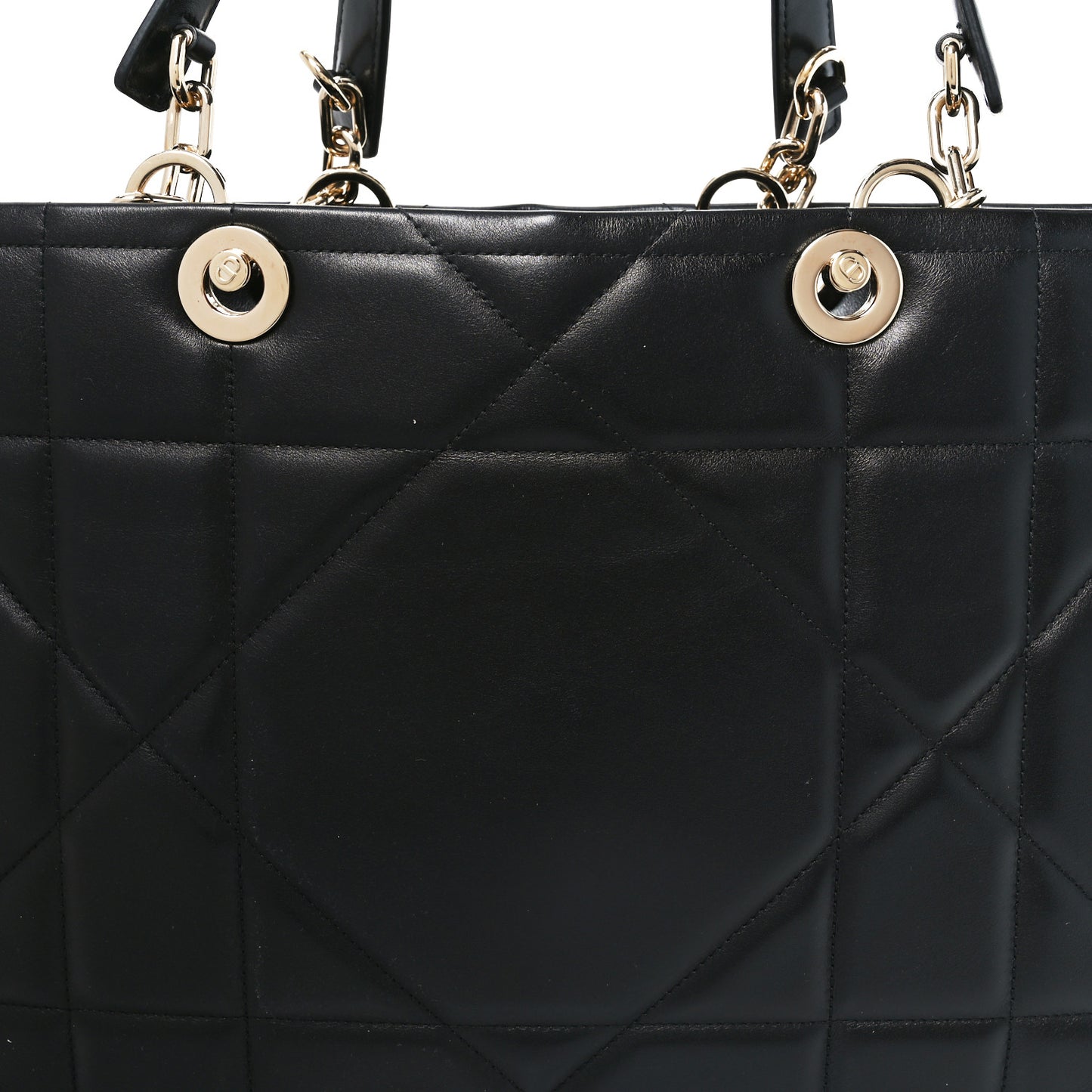 Calfskin Archicannage Medium Essential Tote Black