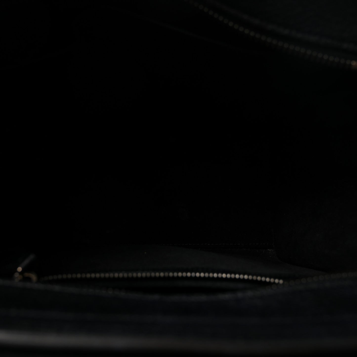 Drummed Calfskin Micro Luggage Black