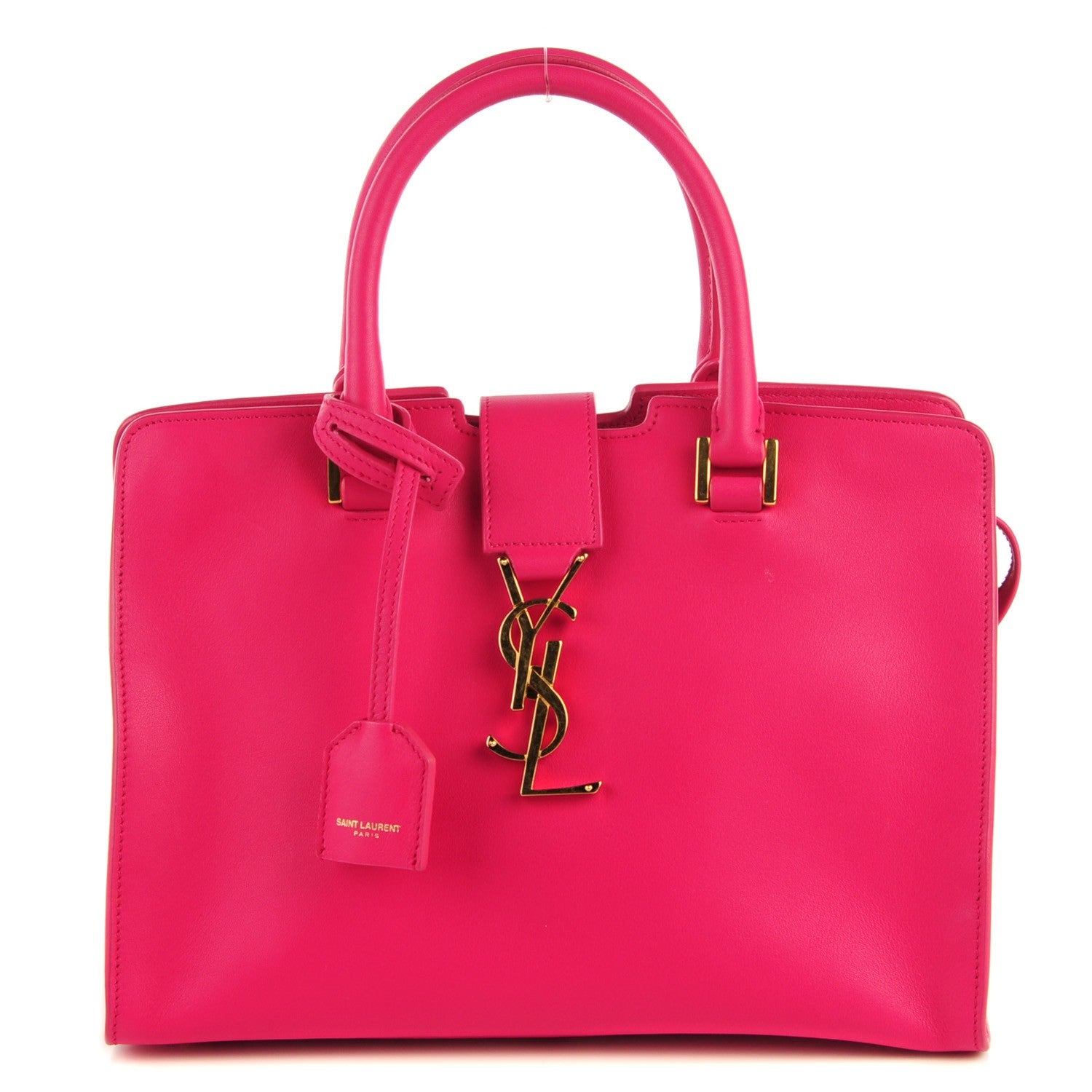 Saint Laurent Calfskin Monogram Baby Cabas Fuchsia 1 of 7