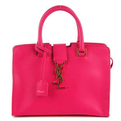 Saint Laurent Calfskin Monogram Baby Cabas Fuchsia 1 of 7