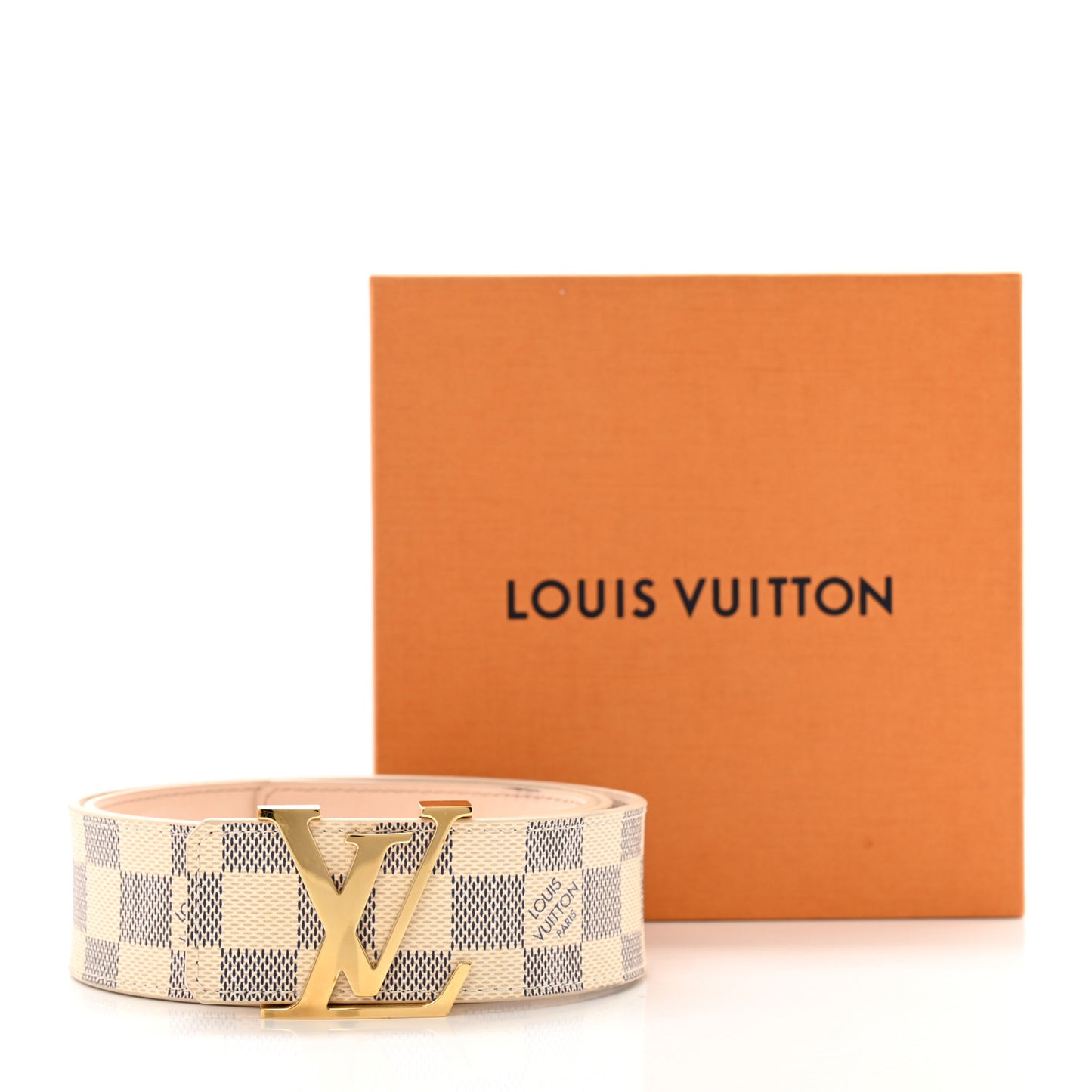 Damier Azur 40mm LV Initiales Belt 85 34