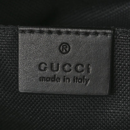 Gucci GG Supreme Monogram Web Small Flat Messenger Bag Black Grey 6 of 12