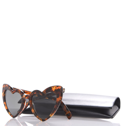 Saint Laurent Acetate Heart Frame Loulou SL181 Sunglasses Tortoise 7 of 7