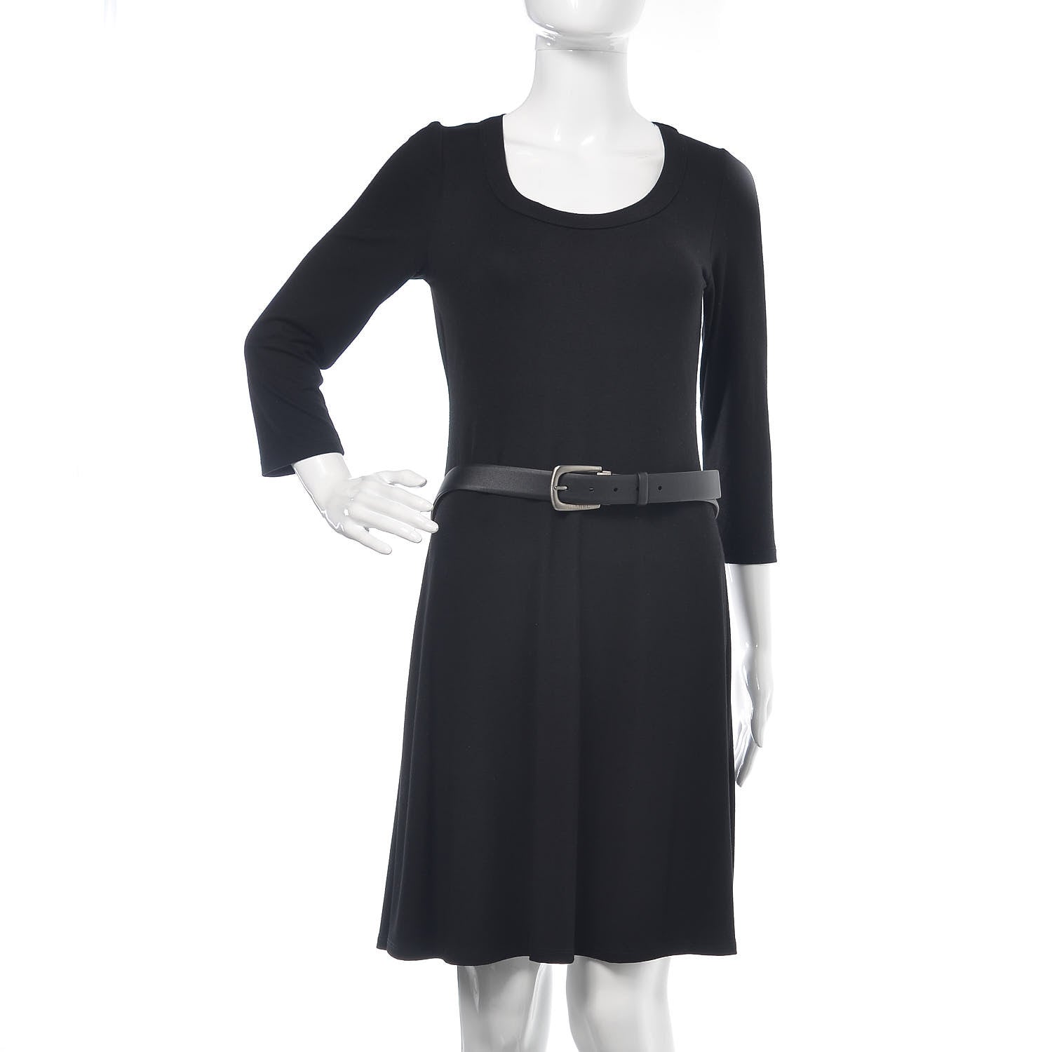 Chanel Calfskin Belt 95 38 Black 2 of 6