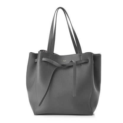 Celine Soft Grained Calfskin Small Belt Cabas Phantom Grey 1 of 9