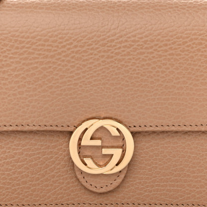 Gucci Dollar Calfskin Interlocking G Chain Wallet Camelia 7 of 9