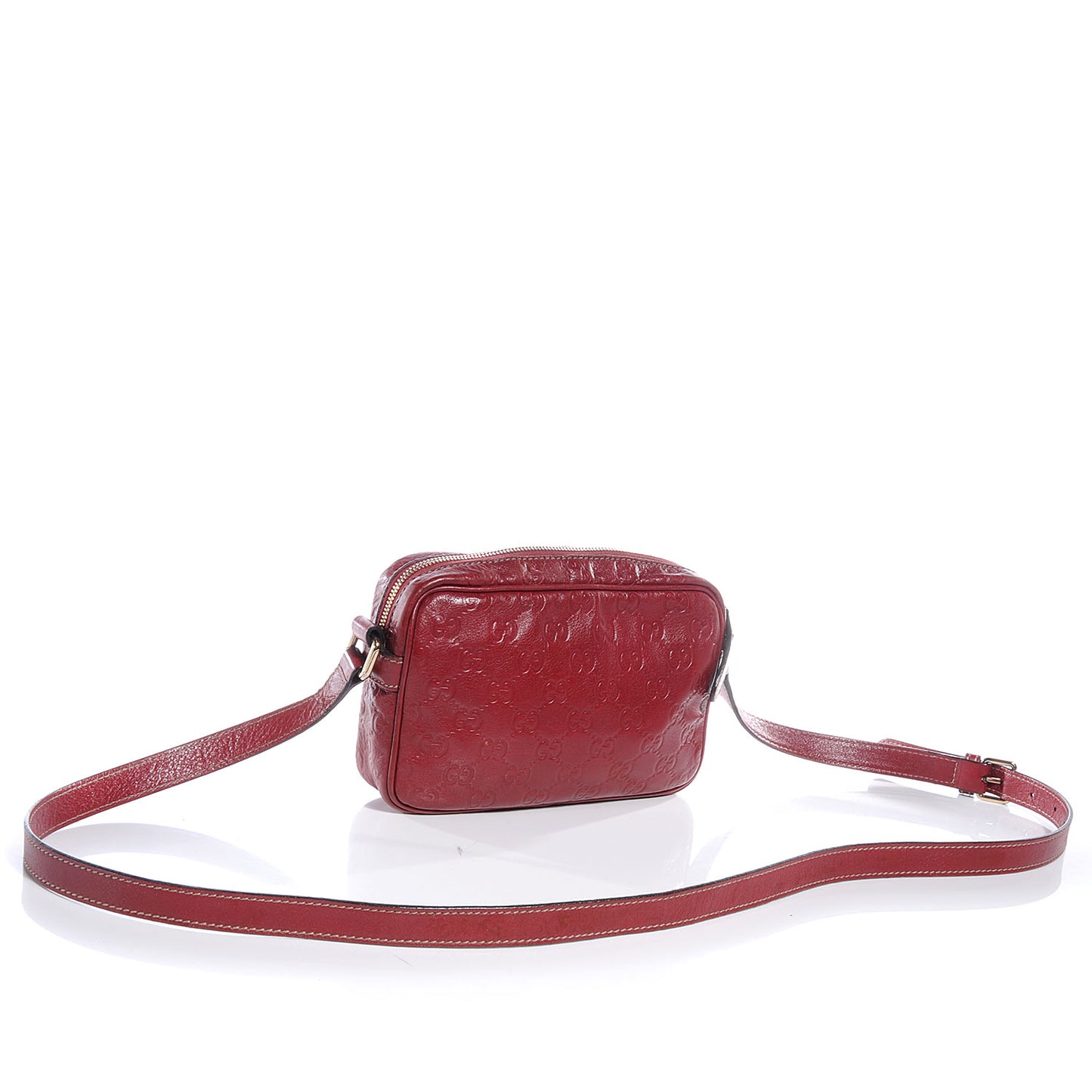 Guccissima Small Shoulder Bag Red