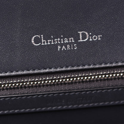 Christian Dior Metallic Patent Micro-Cannage Medium Diorama Flap Bag Silver 6 of 8