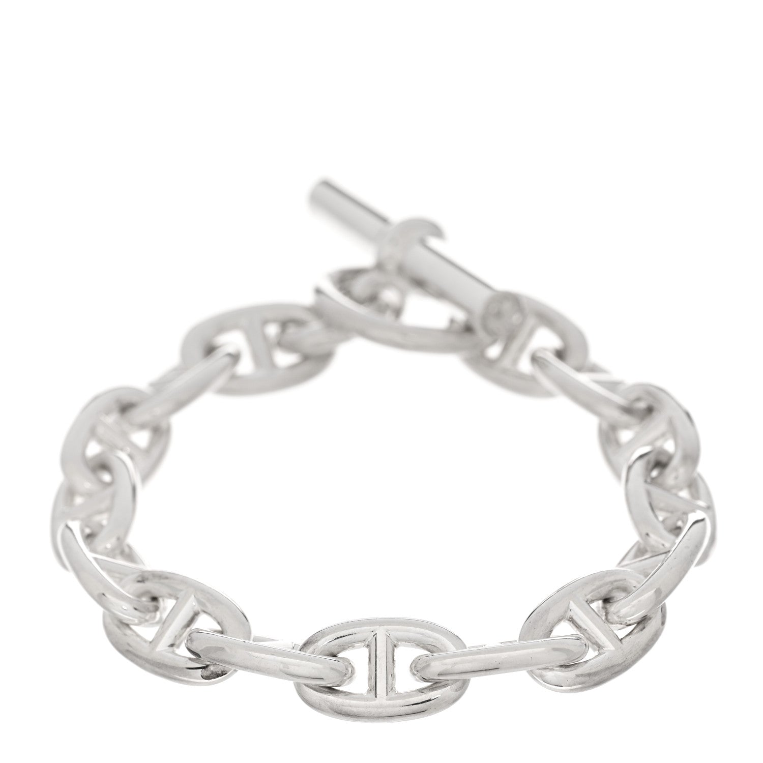 Hermes Sterling Silver PM Chaine D'Ancre Bracelet 1 of 4