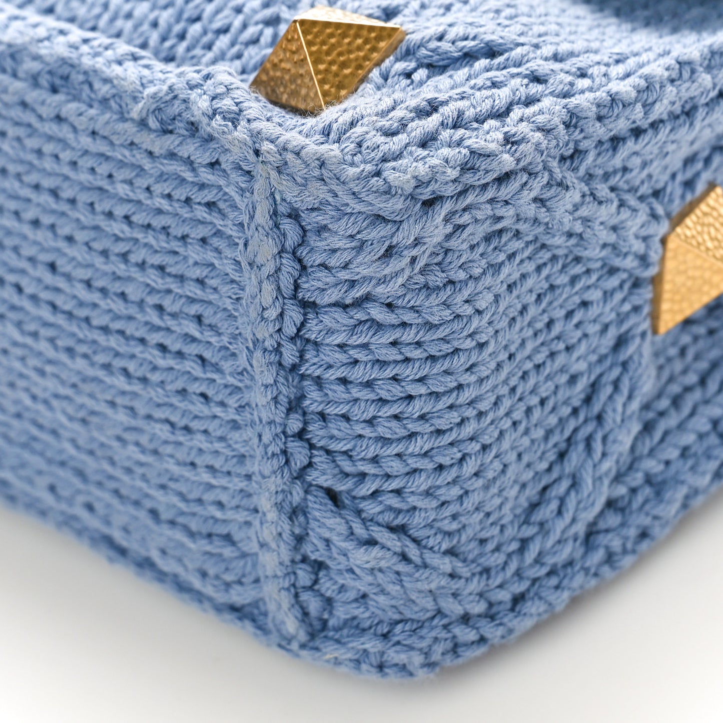 Knit Medium Roman Stud Shoulder Bag Niagara