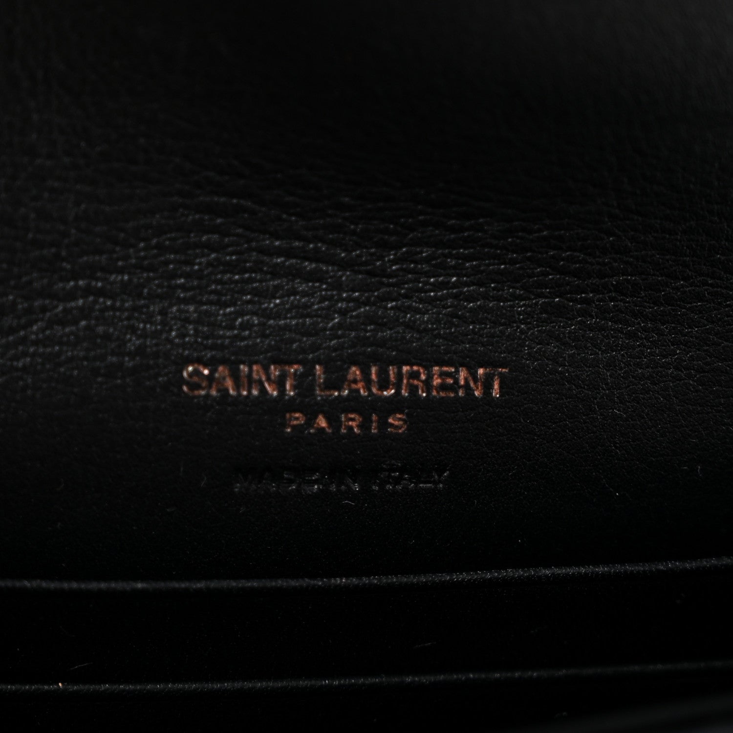 Saint Laurent Calfskin Nylon Matelasse Chevron Small Monogram Envelope Wallet Black 6 of 7