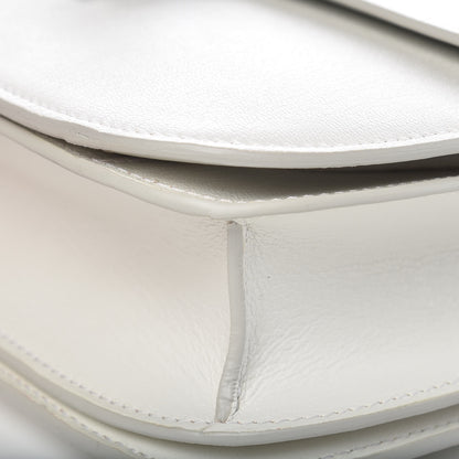 Celine Goatskin Medium Classic Box Flap Bag White 6 of 9