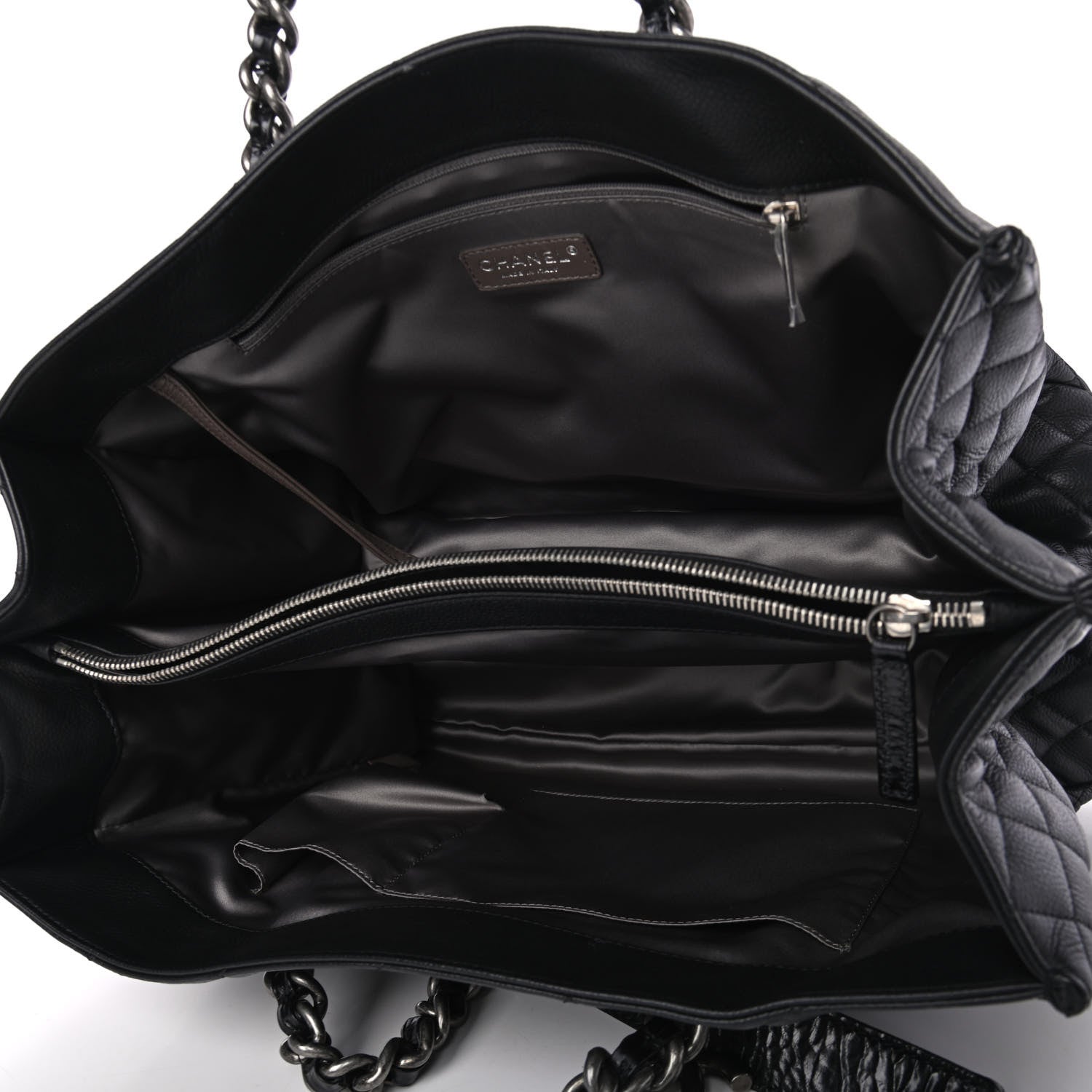 Chanel Caviar Quilted Coco Casual Tote Black 4 of 4
