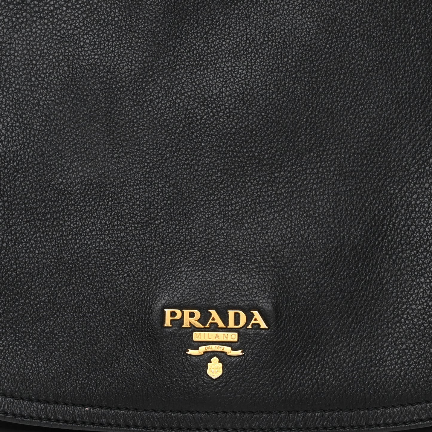 Vitello Daino Antik houlder Bag Black