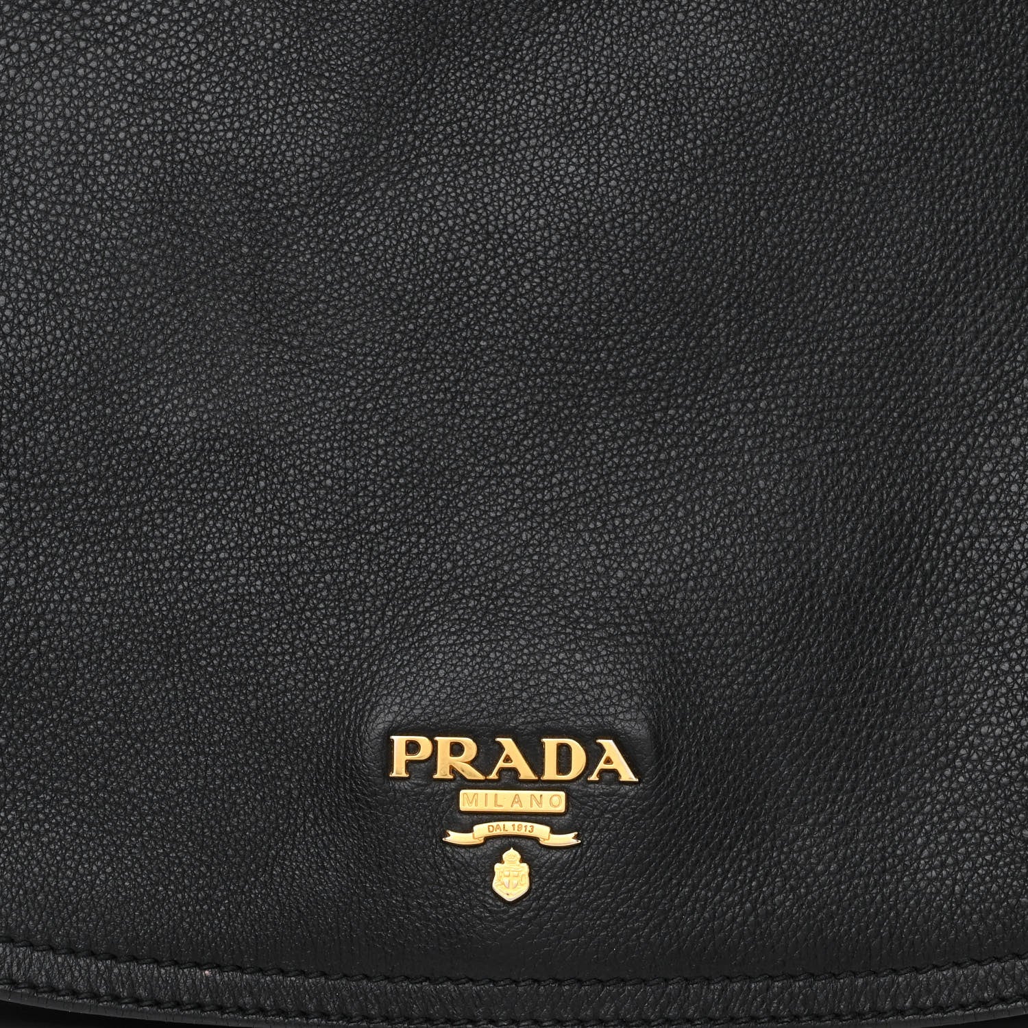 Prada Vitello Daino Antik houlder Bag Black 8 of 13