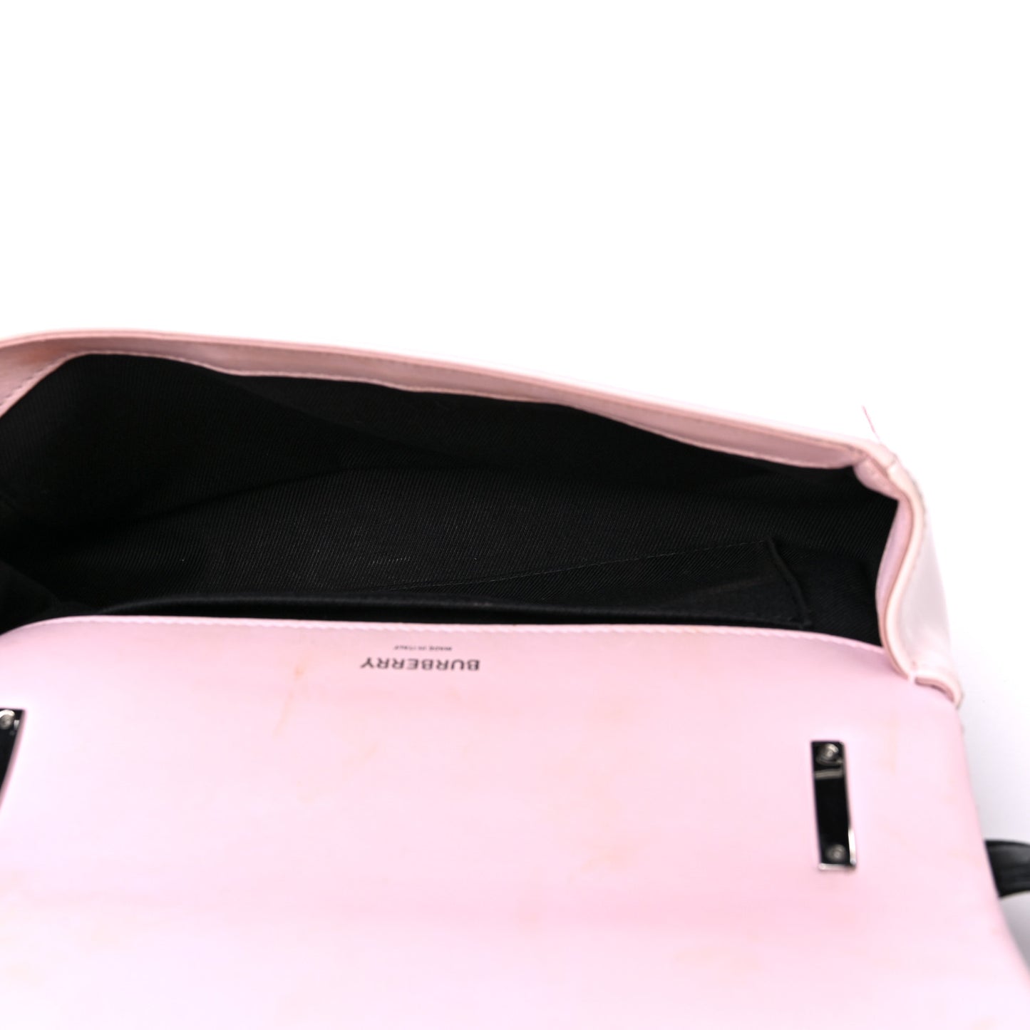 Patent Quilted Horseferry Print Small Lola Bag Pink