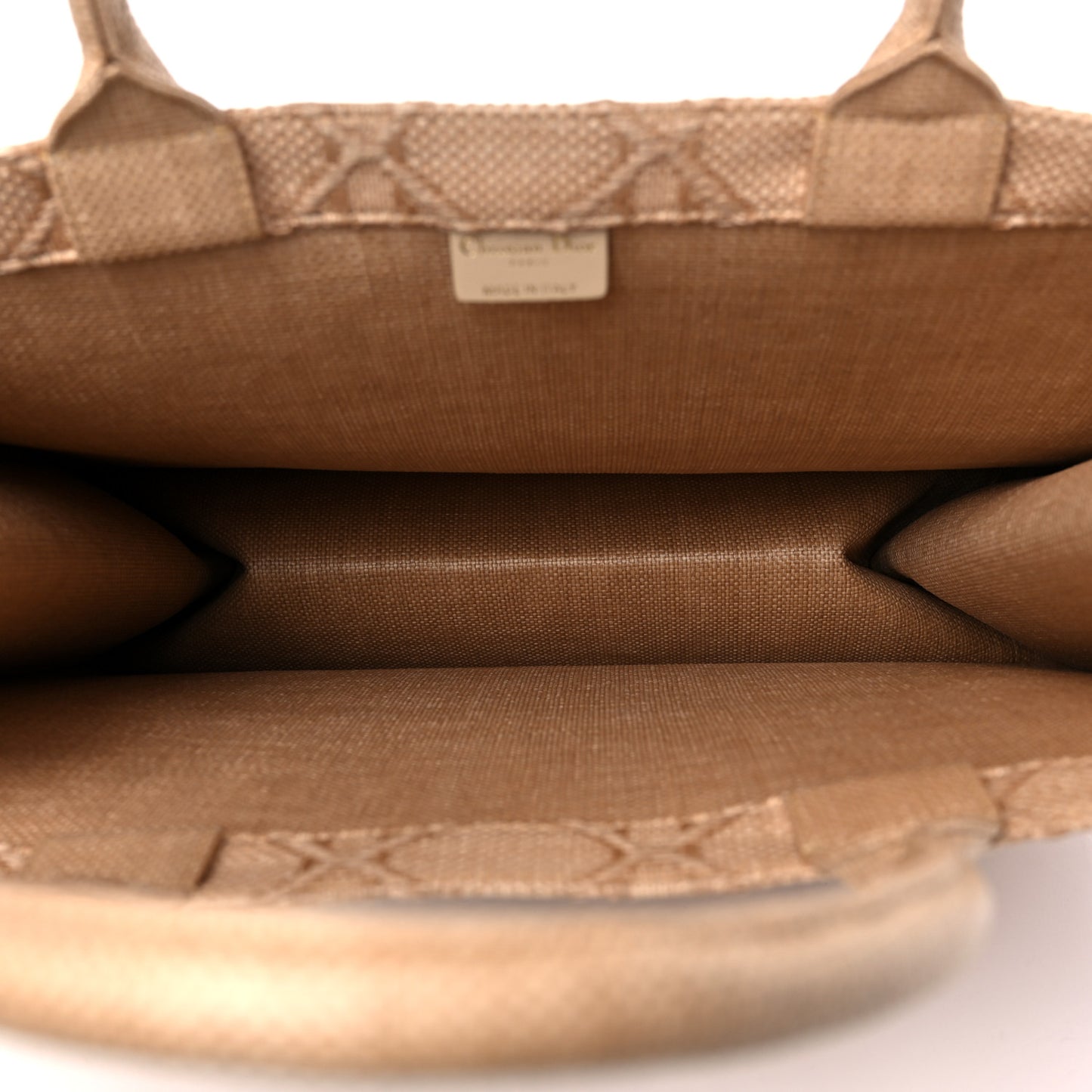 Raffia Cannage Large Book Tote Natural