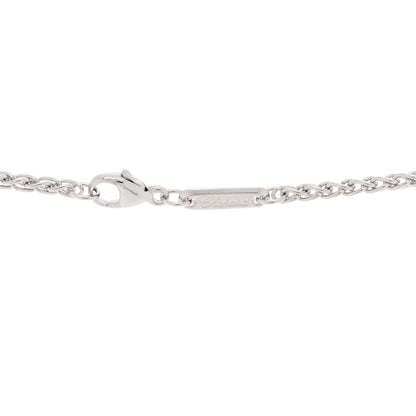 Chopard 18K White Gold 3 Diamond Happy Diamond Icons Round Pendant Necklace 5 of 5