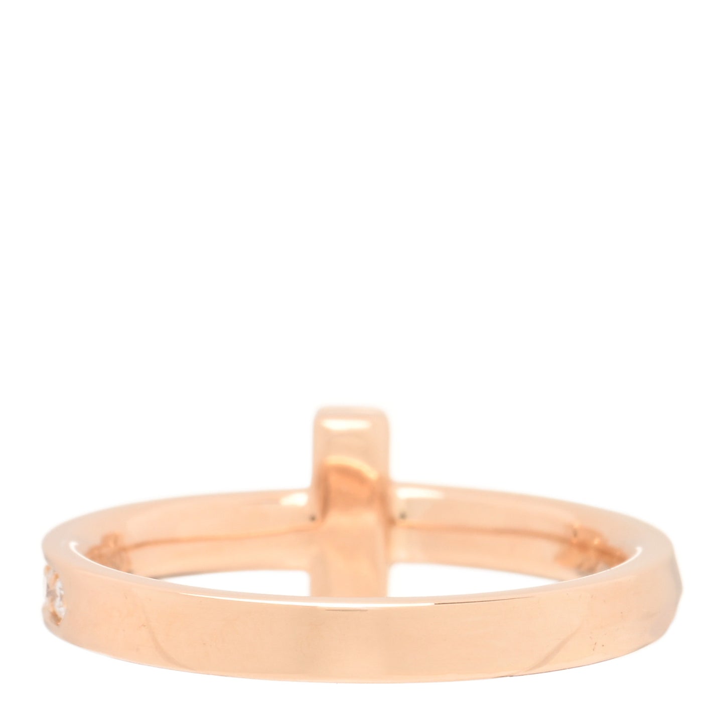 18K Rose Gold Diamond 2.5mm T T1 Ring 51 5.75
