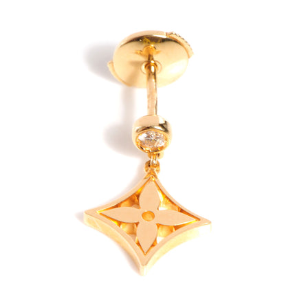 Louis Vuitton 18K Rose Gold Diamond Idylle Blossom Monogram Single Stud Earring 1 of 7
