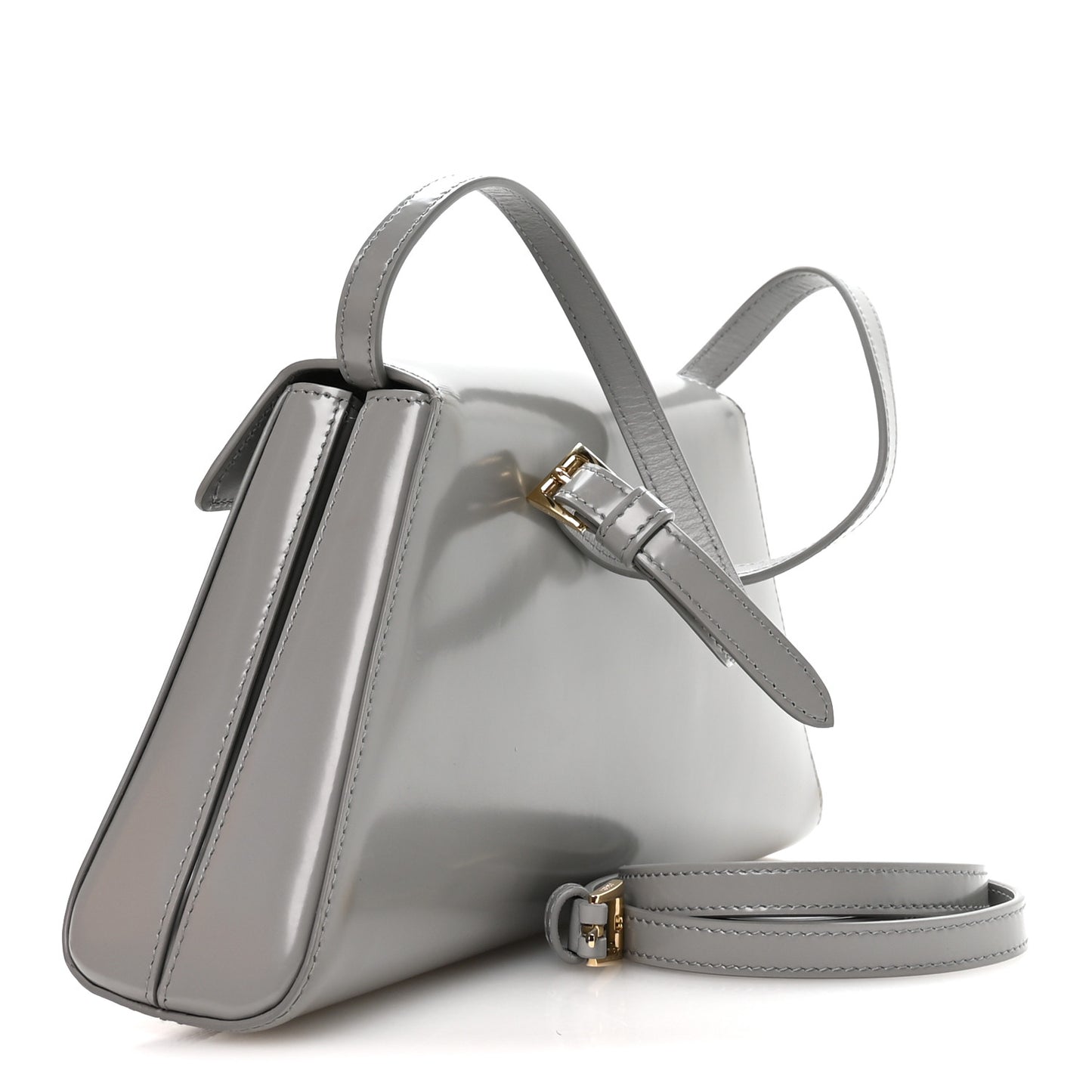 Spazzolato Flap Shoulder Bag Nube