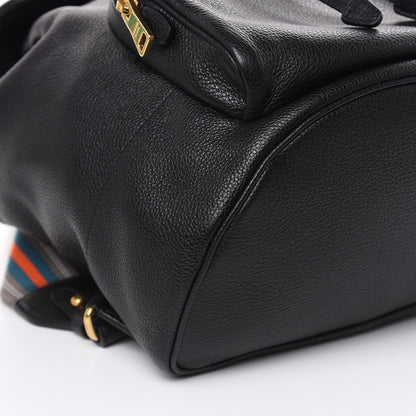 Prada Vitello Daino Cinch Backpack Black 8 of 9