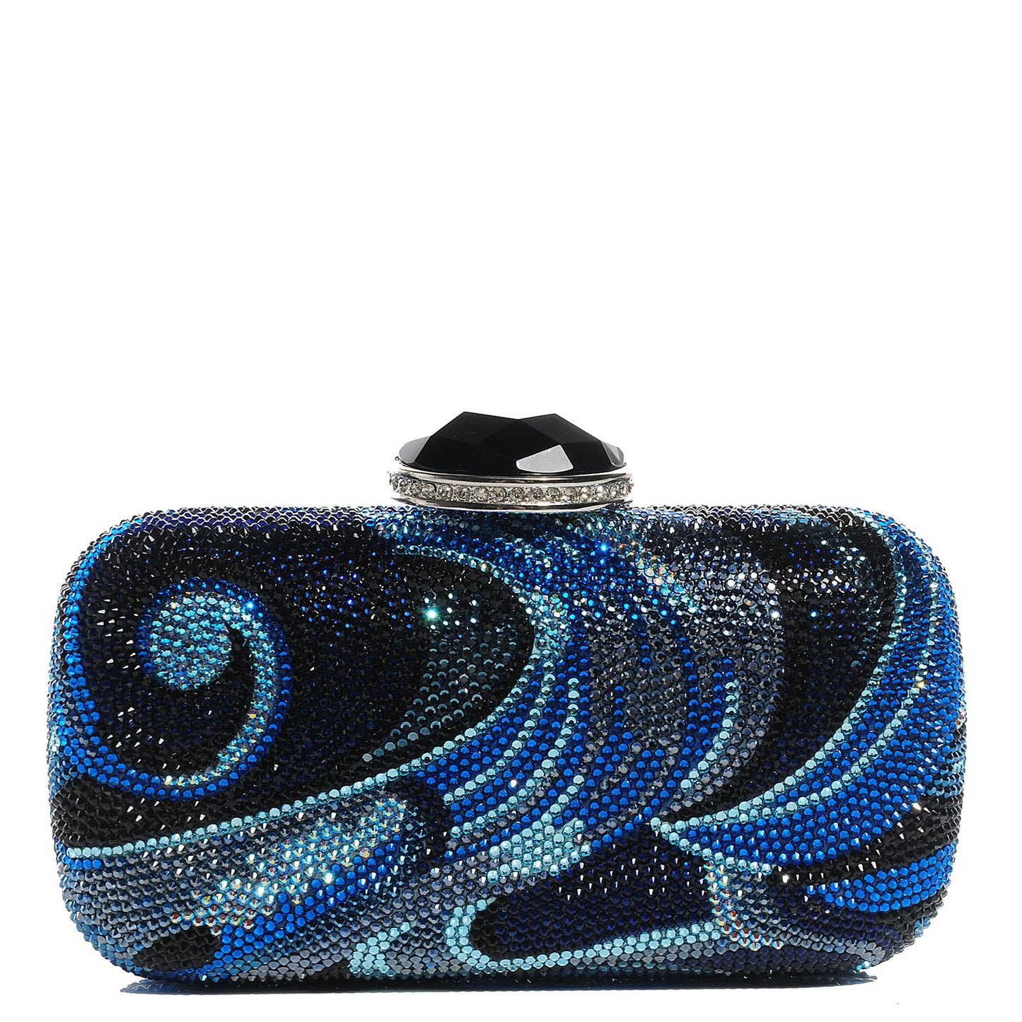 Swarovski Crystal New Soap Dish Clutch Indigo