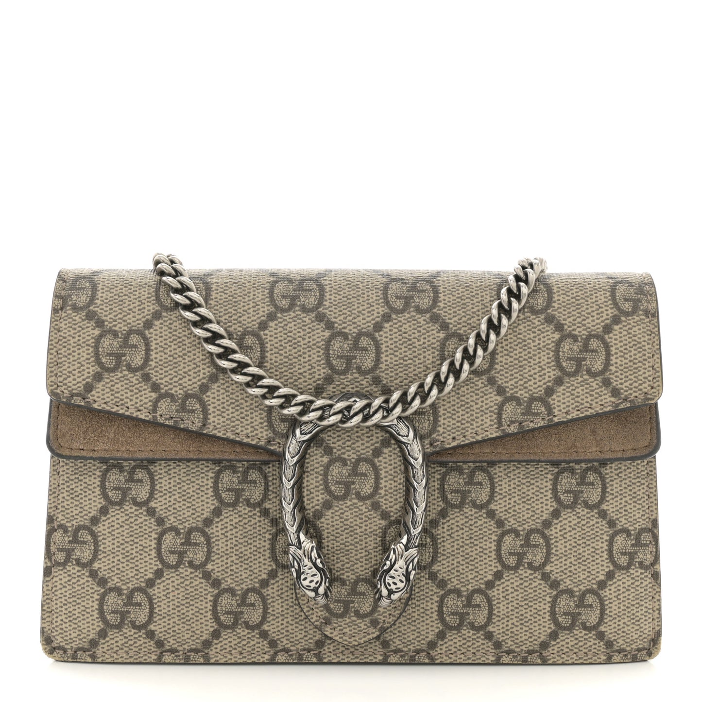 GG Supreme Monogram Super Mini Dionysus Shoulder Bag Taupe