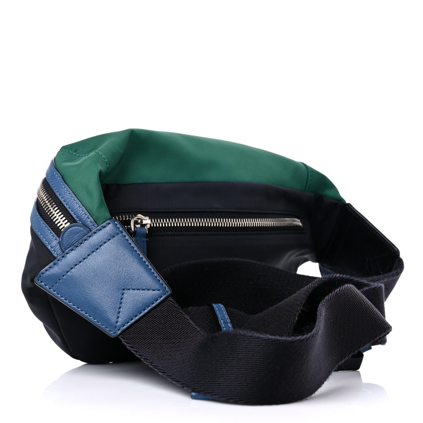 Nylon Color Block Medium Casual Sonny Bum Bag Black