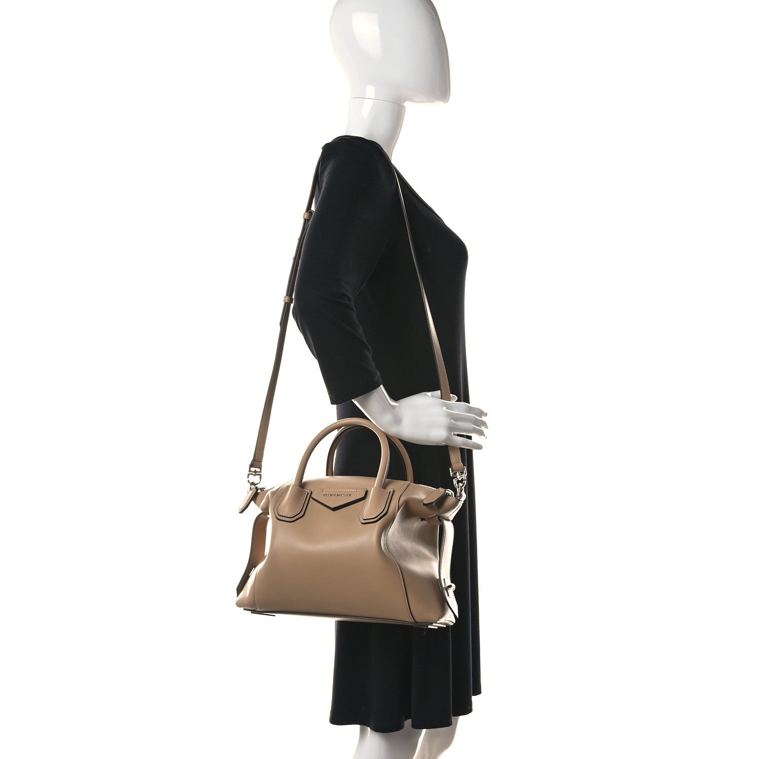 Givenchy Smooth Calfskin Small Soft Antigona Beige Cappuccino 2 of 9