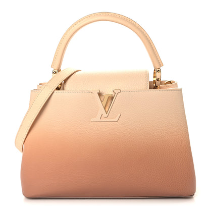 Louis Vuitton Taurillon Gradient Capucines PM Cloudy Creme 1 of 10